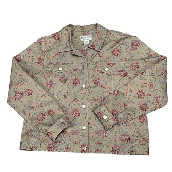Pendleton Jackets & Blazers - Pendleton Floral Button Jacket